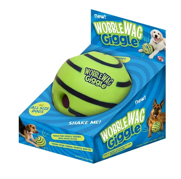Wobble Wag Giggle Ball Interactive Dog Toy